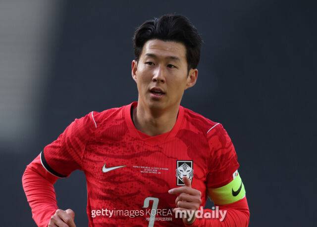 손흥민이 2026년 3월 영국 밀턴킨스에서 열린 코트디부아르와의 평가전에 출전했다./게티이미지코리아