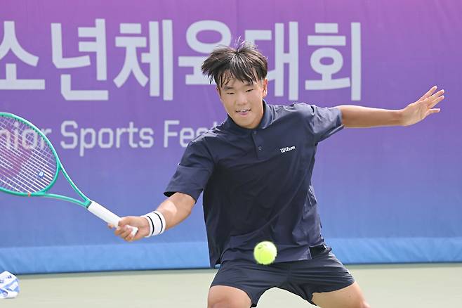 제55회 전국소년체육대회 15세 이하부 남자 개인전에서 4강에 오른 충북의 최민건