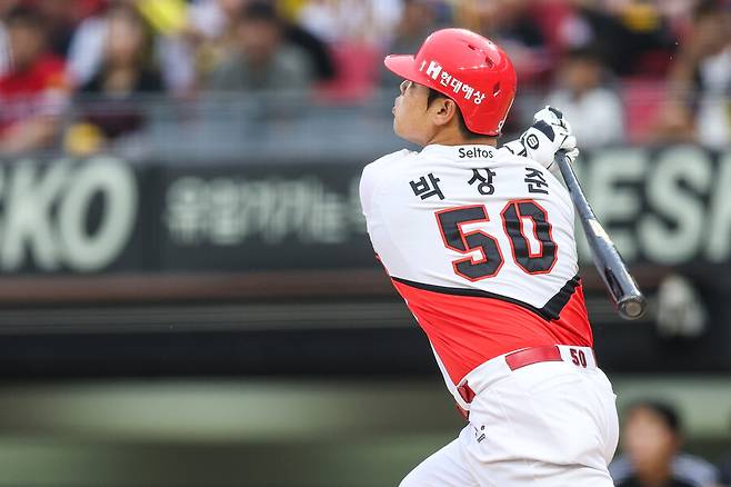 ▲ 복귀 후 성적이 큰 기대를 모으고 있는 박상준 ⓒ KIA 타이거즈