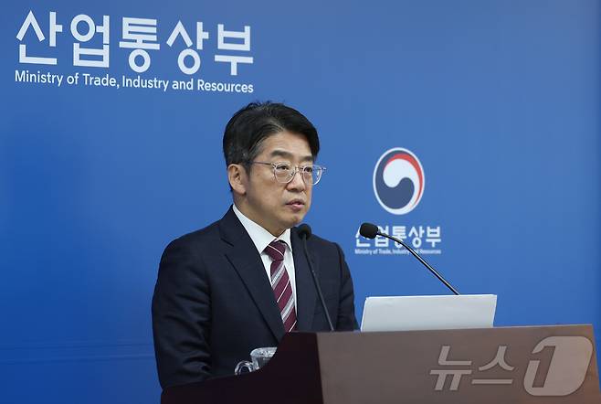양기욱 산업통상부 산업자원안보실장이 31일 오전 정부세종청사 산업부 기자실에서 중동전쟁 관련 국내 석유·가스 가격 동향, 주요 업종 영향 및 대응 등에 관한 브리핑을 하고 있다. (산업통상부 제공. 재판매 및 DB 금지) 2026.3.31 ⓒ 뉴스1