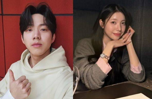 데이식스 도운(왼쪽)과 유튜버 유지유의 열애설이 제기됐다. 인스타그램 캡처