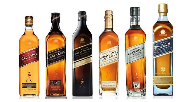 디아지오(Diageo)의 대표 위스키 조니워커(Johnnie Walker)가 글로벌 위스키 시장에서 2100만 케이스 이상 판매고를 올리며 압도적 1위에 올랐다. (사진=디아지오)