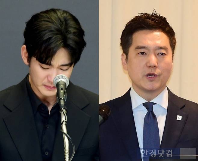 배우 김수현, 유튜브 채널 '가로세로연구소' 김세의 대표 /사진=한경DB