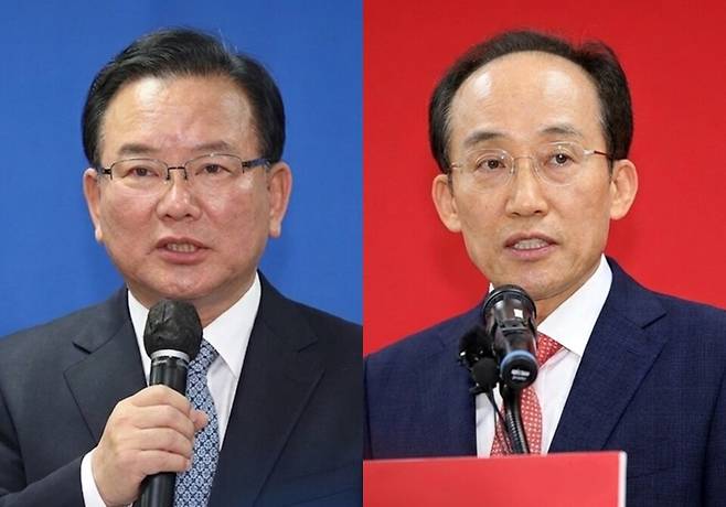 6.3 지방선거 대구시장 후보로 나선 김부겸 더불어민주당 후보(왼쪽)와 추경호 국민의힘 후보 ⓒ연합뉴스