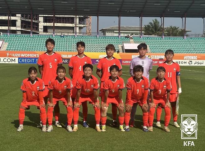 U20 여자 축구 대표팀. (대한축구협회 제공)