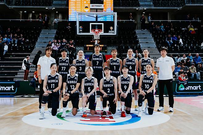 대한민국농구협회는 ‘2026 FIBA 여자농구 월드컵’ 및 ‘아이치·나고야 아시안게임’ 대비 여자농구 국가대표 강화훈련 대상자 13인을 확정했다. 사진 | 대한민국농구협회