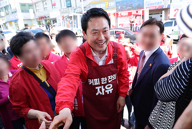 지난 28일 대전·충남 지역 지원 유세에 나선 장동혁 국민의힘 대표 (사진, 국민의힘)