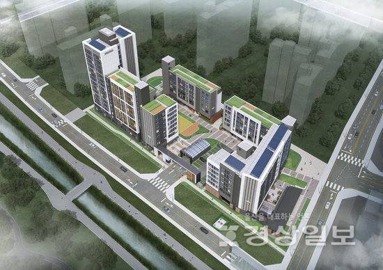 ▲ 울산 울주군 범서읍 굴화리 '울산태화강변 A-1블록' 조감도. LH 제공