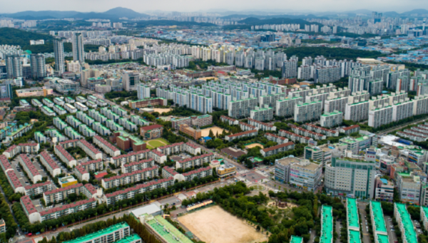 인천시 연수구 원도심 전경.<연수구 제공>