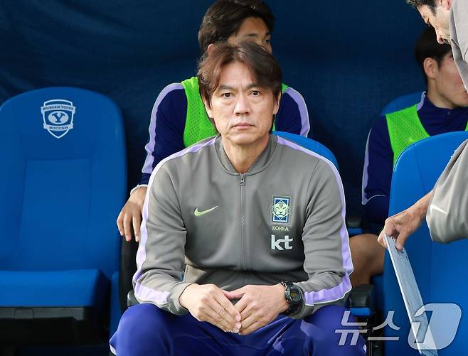 홍명보 대한민국 축구대표팀 감독2026.5.31 ⓒ 뉴스1 임세영 기자
