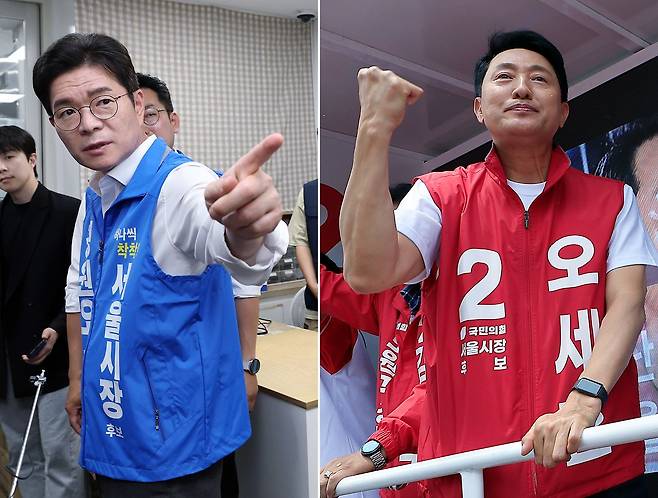 제9회 전국동시지방선거를 이틀 앞둔 1일 정원오 더불어민주당 서울시장 후보와 오세훈 국민의힘 서울시장 후보가 각각 일정을 소화하고 있다. 정 후보는 서울 종로구에 마련된 쪽방 주민들의 공동이용시설인 '새뜰집'의 온기창고를 둘러봤으며, 오 후보는 노원구를 찾아 순회 유세에 나섰다. 뉴스1