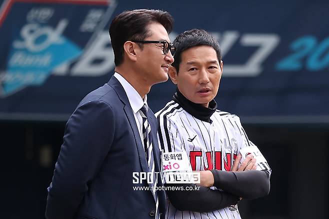 ▲ 박용택 해설위원 염경엽 감독 ⓒ곽혜미 기자