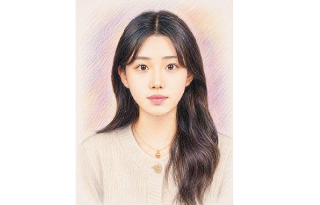 유족이 공개한 광주 여고생 살인 사건 피해자 고(故) 이채원(17)양의 생전 모습을 담은 초상화. 유가족 제공