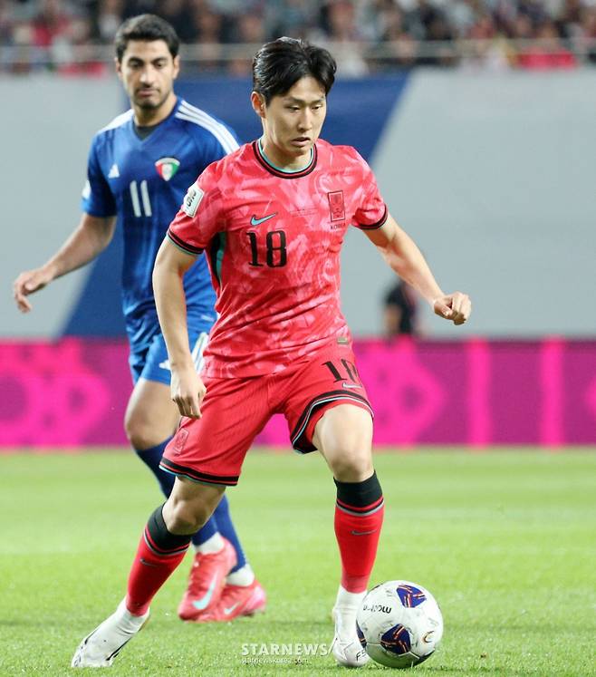 지난 2022 FIFA 카타르 월드컵과 2023 AFC 아시안컵 등 오랫동안 대표팀에서 등번호 18번을 달았던 이강인. /사진=강영조 선임기자