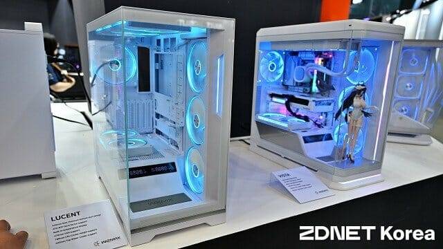 루센트(왼쪽) / 비스타(오른쪽) PC 케이스. (사진=지디넷코리아)