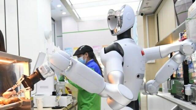 홍콩에 휴머노이드 로봇이 운영하는 편의점이 오픈할 예정이다. (사진=중국 인민일보)