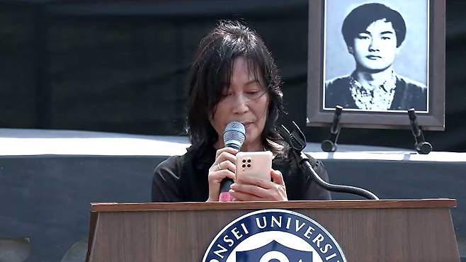 고 이한열 열사의 누나 이숙례 씨