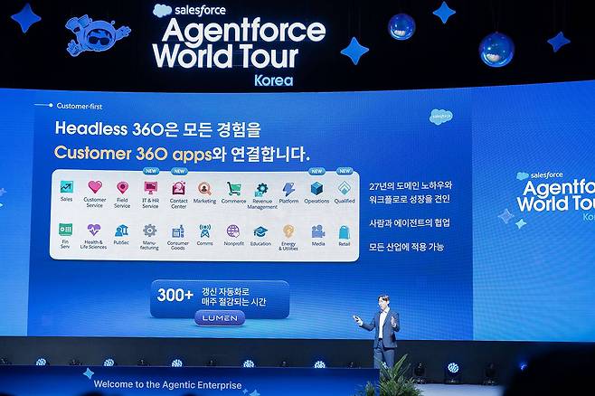 헤드리스 360을 소개 중인 김근영 세일즈포스 코리아 엔터프라이즈 아키텍트 / 출처=IT동아