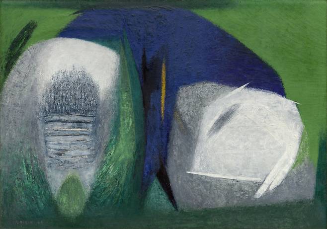 유영국, 작품(Work), 1964, 캔버스에 유채, 136×194cm ⓒ유영국미술문화재단