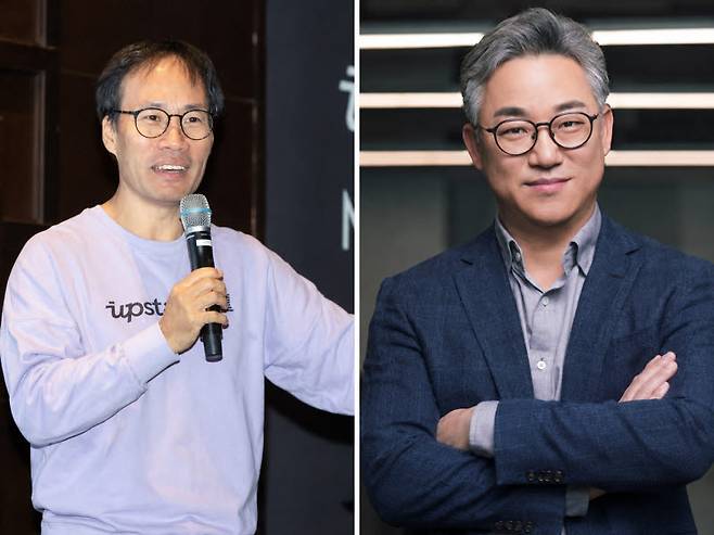 네이버 출신의 김성훈(왼쪽) 업스테이지 대표, 정석근 SK텔레콤 CTO(사진=이데일리 DB)