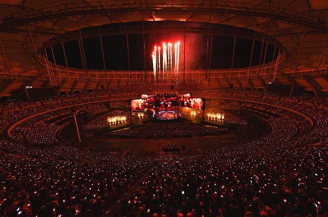 그룹 방탄소년단 월드투어 '아리랑' 부산 콘서트. 연합뉴스