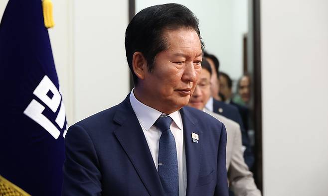 더불어민주당 정청래 대표. 연합뉴스