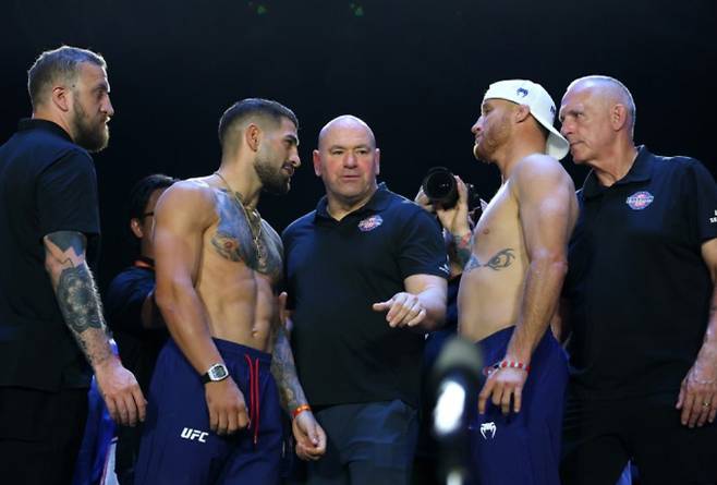 250 UFC 프리덤 백악관 경기 일정·중계 티빙, 한국시간 오전9시 토푸리아vs게이치, 페레이라vs시릴 간 ©UFC