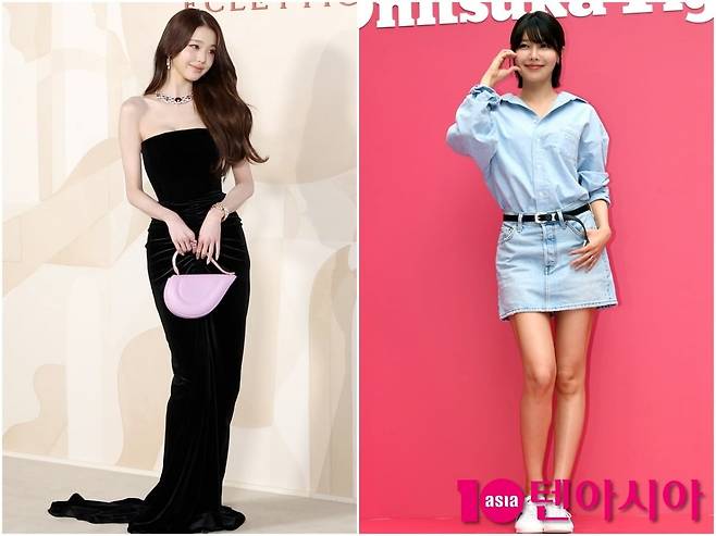 장원영과 최수영이 각 공식 행사에 참석해 포즈를 취하고 있다./사진=텐아시아DB