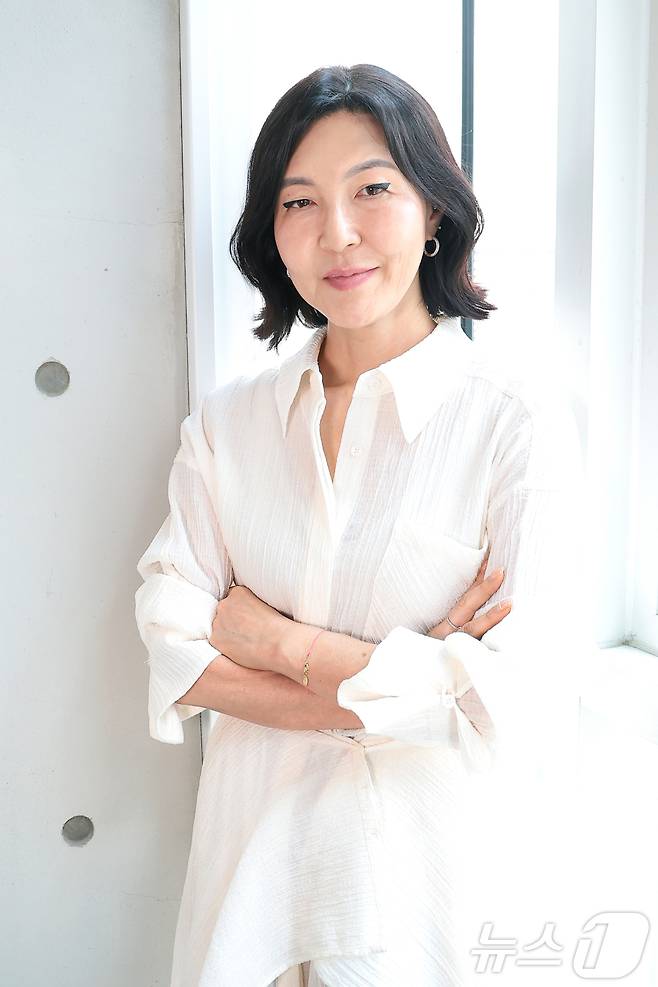 스타일리스트 한혜연이 뉴스1과의 인터뷰에서 포즈를 취하고 있다. ⓒ 뉴스1 권현진 기자