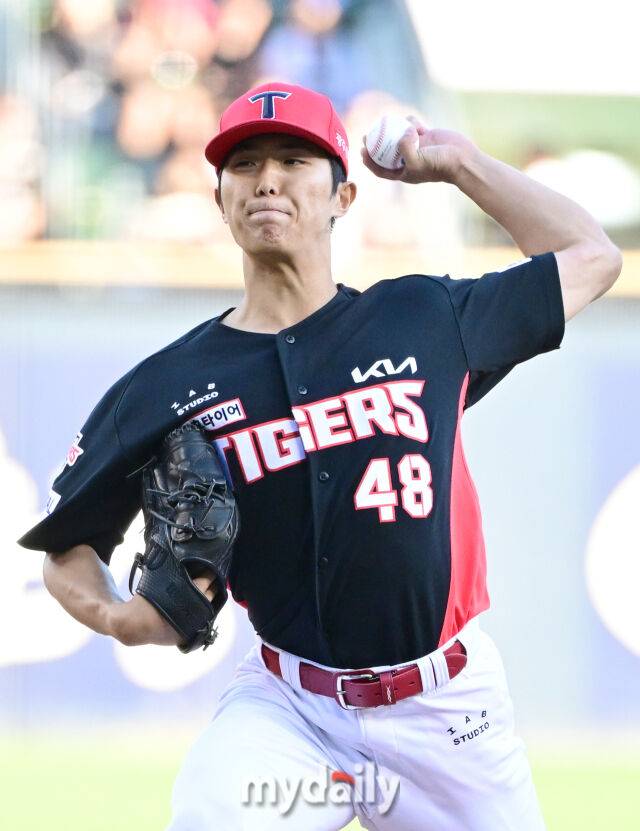2026년 5월 29일 오후 서울 잠실구장에서 열린 '2026 신한 SOL KBO리그' KIA 타이거즈와 LG 트윈스의 경기. KIA 선발투수 이의리가 역투하고 있다./마이데일리