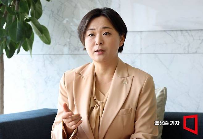 박연주 미래에셋증권 리서치센터장이 서울 중구 을지로 본사에서 아시아경제와 인터뷰 하고 있다. 조용준 기자
