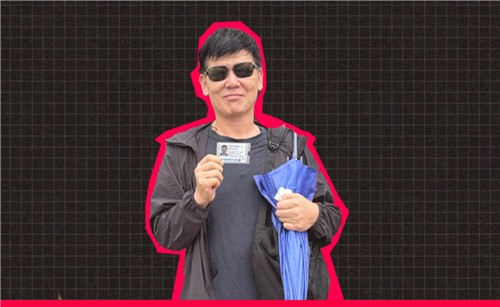 추방 위기 처한 중국 탐사 언론인 바이자오둥(사진=국경없는기자회 홈페이지 캡처)