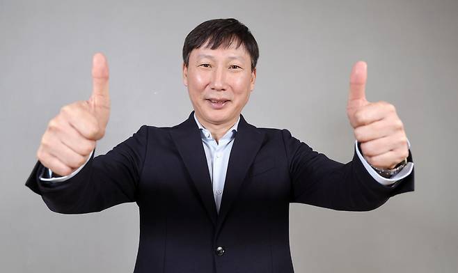 김상식 베트남 축구 대표팀 감독이 '동남아시아 월드컵'이라 불리는 현대컵 2연패에 도전한다. 강정현 기자