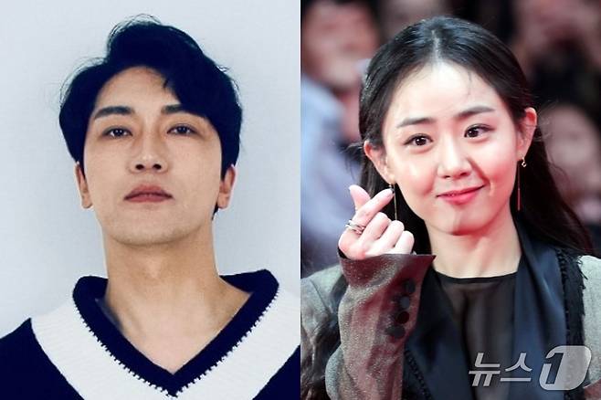 배우 정평(왼쪽)과 문근영이 부부가 됐다. /뉴스1