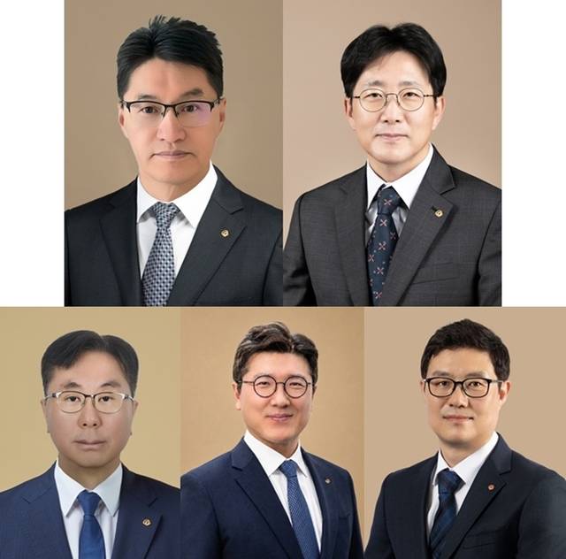 한화그룹이 5개 계열사 신임 대표이사 내정자를 발표했다. 왼쪽 위부터 이부환 한화에어로스페이스 신임 대표이사, 양기원 한화시스템 신임 대표이사, 강정훈 한화임팩트 신임 대표이사. 임동준 한화자산운용 신임 대표이사, 김기철 한화세미텍 신임 대표이사. /한화그룹