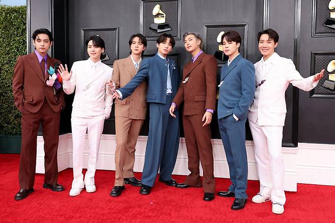 BTS는 2020년 이후 그래미상 5개 부문에 후보로 올랐지만, 매번 수상이 불발됐다