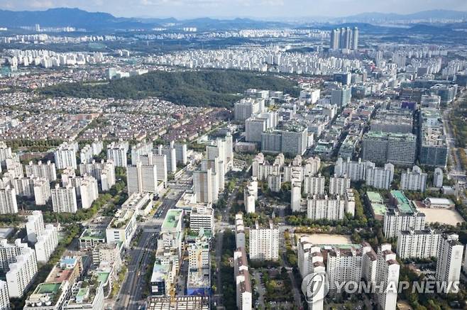 고양시 일산 일대 전경. 연합뉴스