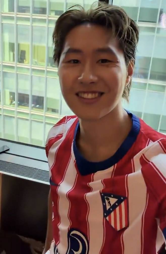아틀레티코 마드리드 유니폼을 입은 이강인. 아틀레티코 SNS