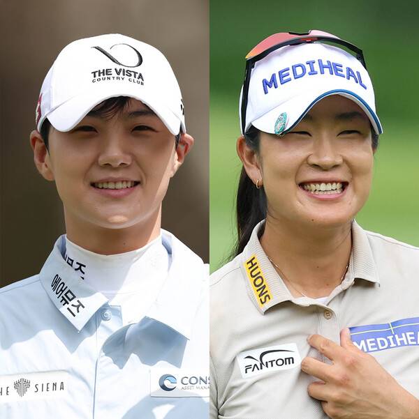 2026년 한국여자프로골프(KLPGA) 투어 메디힐·한국일보 챔피언십에 출전하는 박성현, 김아림 프로. 사진제공=KLPGA (사진을 무단으로 사용하지 마십시오.)