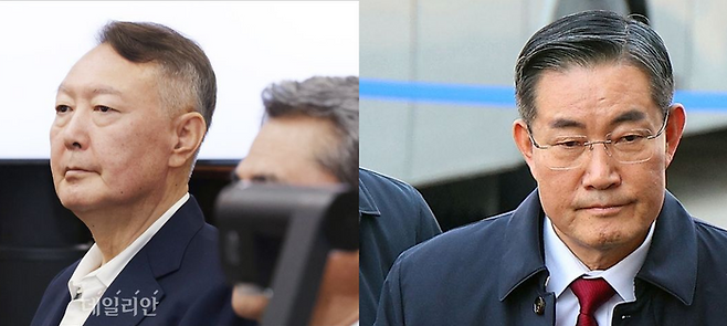 윤석열 전 대통령(왼쪽)과 신원식 전 국가안보실장.ⓒ데일리안DB/연합뉴스