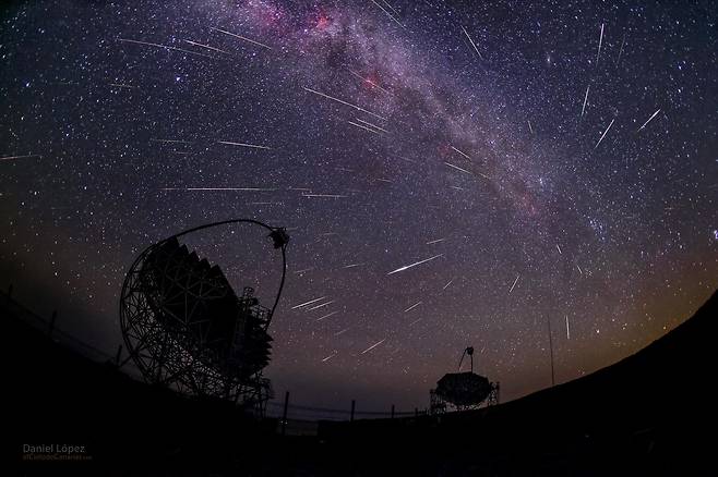 페르세우스 유성우. 사진 홍대용과학관