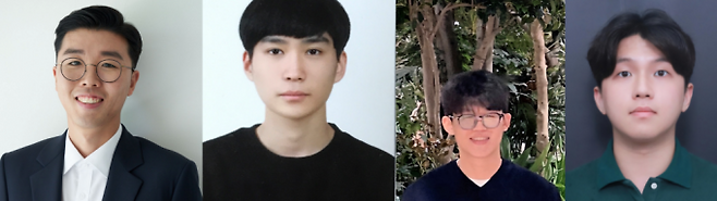 김민규 교수, 오세헌 인하대 화학과 석사, 김수영 석박통합과정생, 김인호 박사과정생. 한국연구재단 제공