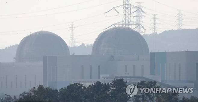 울산시 울주군 서생면 신고리 3호기(왼쪽)와 4호기(오른쪽) 모습. 연합뉴스.