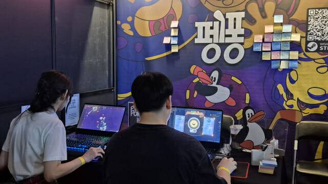'BIC 페스티벌 2026' 샌디플로어 부스 현장. 사진=지디넷코리아