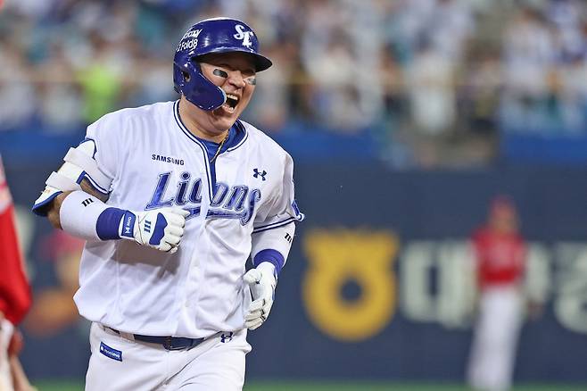 삼성 라이온즈 최형우가 KBO 역대 최초 2700안타를 달성했다. 사진제공=삼성 라이온즈