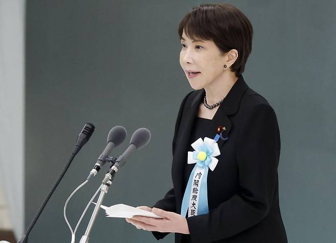 다카이치 사나에(高市早苗) 일본 총리. 도쿄=AP/뉴시스