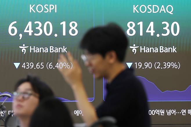 19일 오전 코스피가 급락하면서 사이드카가 발동됐다. 연합뉴스