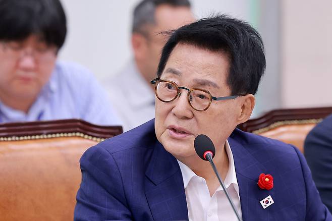 박지원 더불어민주당 의원. 연합뉴스