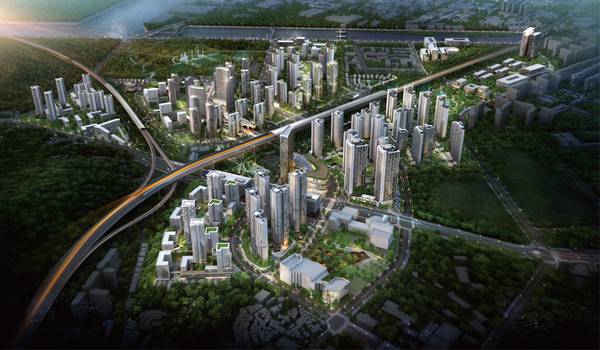인천 미추홀구 용현·학익 1블록 도시개발구역 시티오씨엘(CITY O CIEL) 조감도/ 시티오씨엘 제공