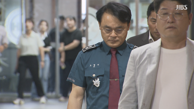 제주 실종 사망 여성 장 모 씨의 빈소를 방문한 고평기 제주경찰청장 (촬영, 고승한)